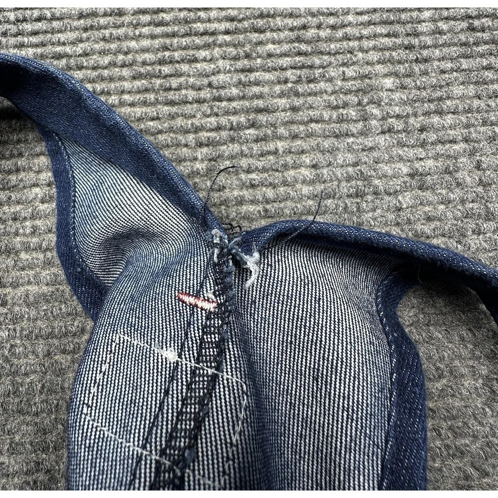Round House Overalls Teens 14 Blue Denim Adjustable Straps Made‎ USA Workwear